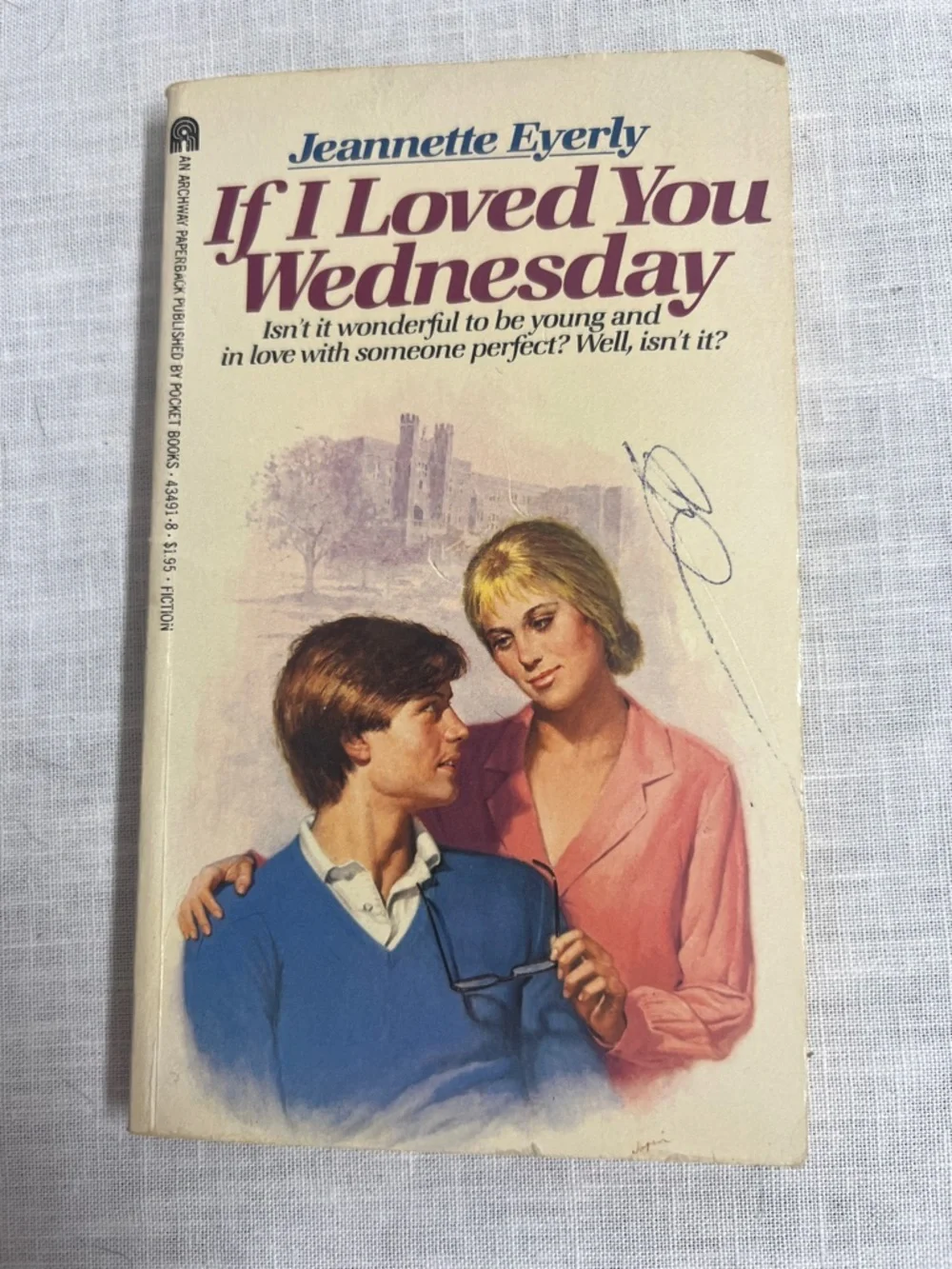 🌞 If I Loved You Wednessday by Jeannette Eyerly Cream Paperback Teenage Book
